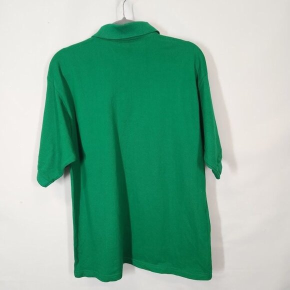 Galaxy by Harvic Mens SS Pique Polo Shirts Uniform Fitted in Kelly Green Size XL - Picture 3 of 4